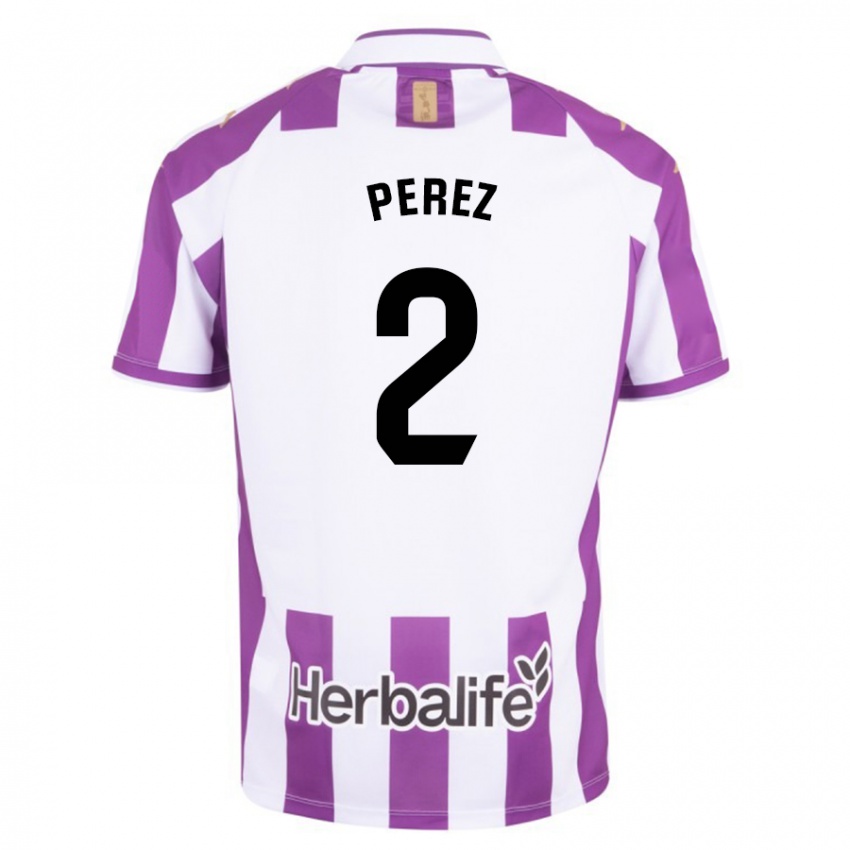 Niño Camiseta Iker Pérez #2 Morado 1ª Equipación 2023/24 La Camisa Perú