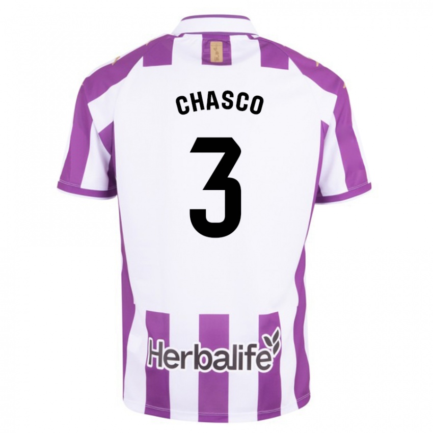 Niño Camiseta Raúl Chasco #3 Morado 1ª Equipación 2023/24 La Camisa Perú