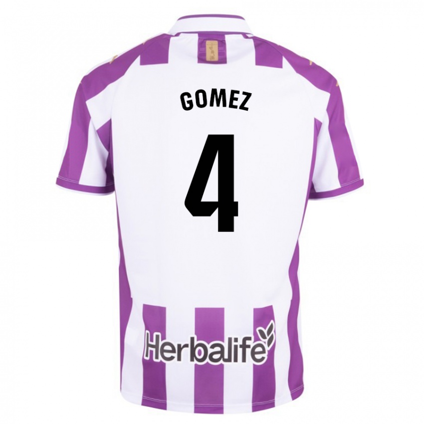 Niño Camiseta Adrián Gómez #4 Morado 1ª Equipación 2023/24 La Camisa Perú