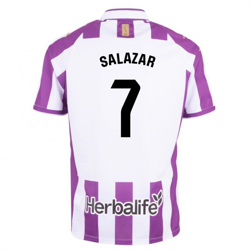 Niño Camiseta Israel Salazar #7 Morado 1ª Equipación 2023/24 La Camisa Perú