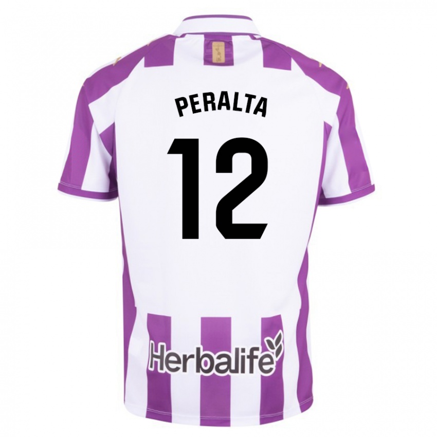 Niño Camiseta Fernando Peralta #12 Morado 1ª Equipación 2023/24 La Camisa Perú