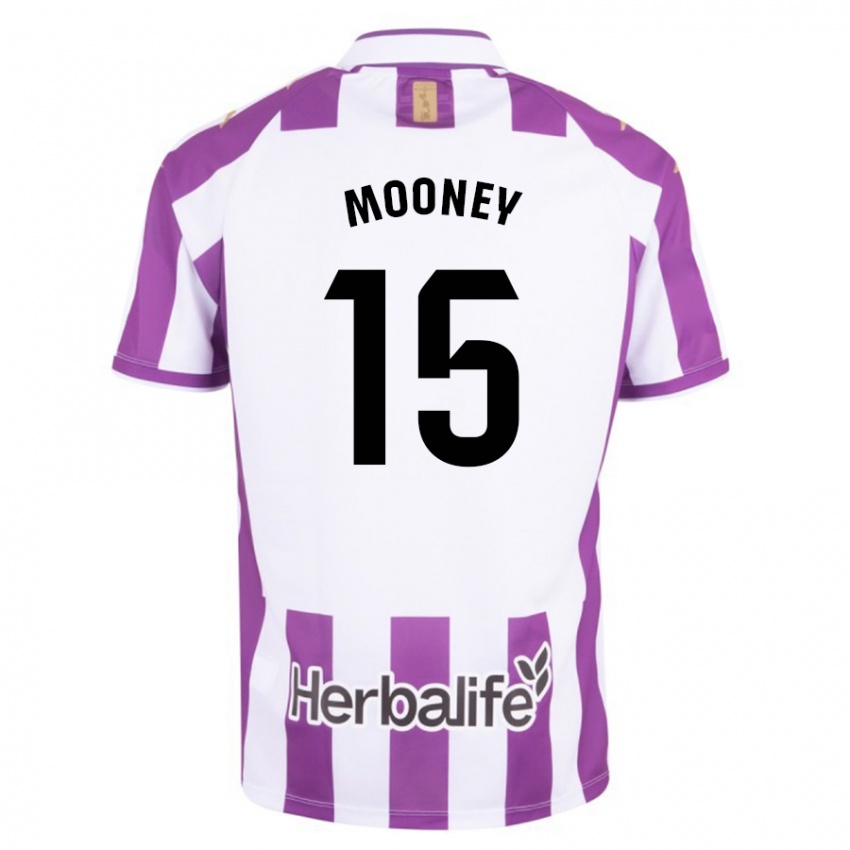 Niño Camiseta Fionn Mooney #15 Morado 1ª Equipación 2023/24 La Camisa Perú