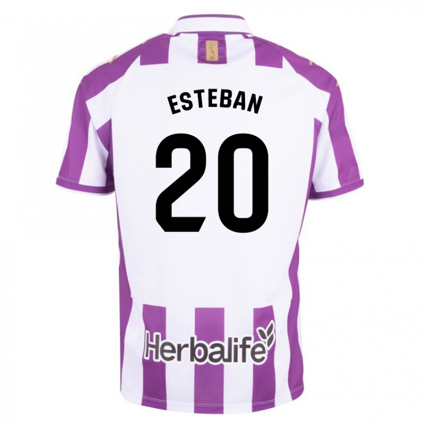 Niño Camiseta Sergio Esteban #20 Morado 1ª Equipación 2023/24 La Camisa Perú