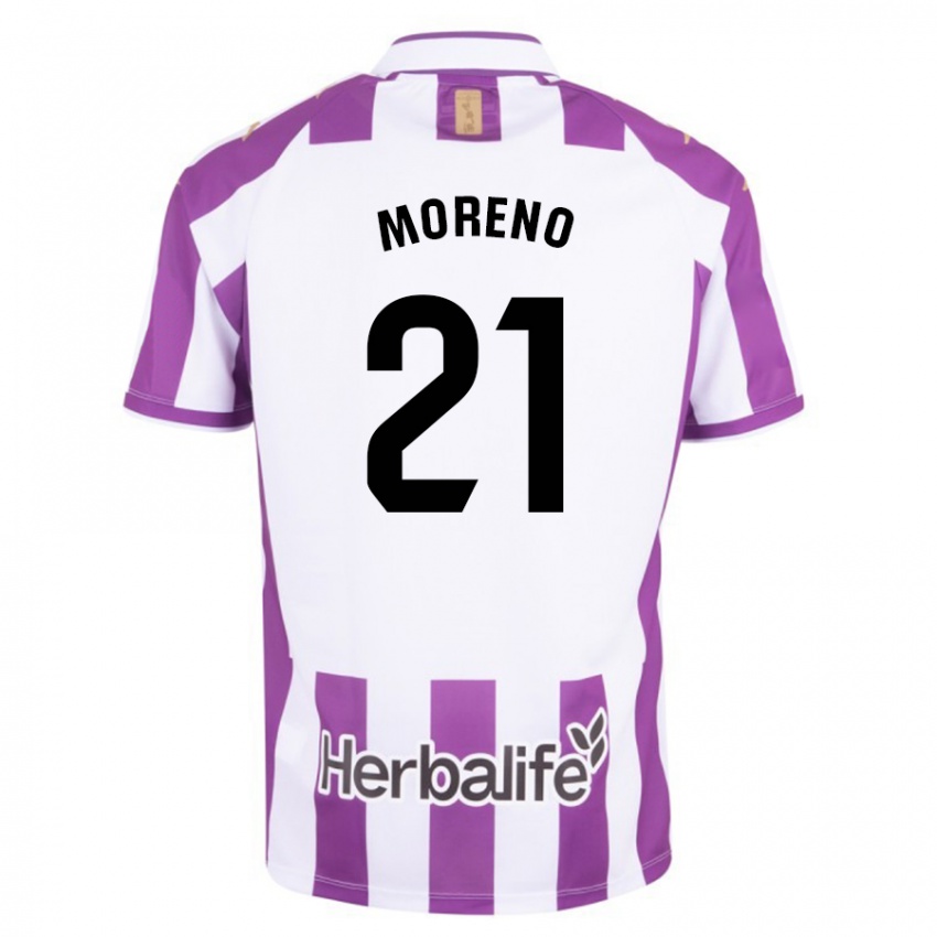 Niño Camiseta Xavi Moreno #21 Morado 1ª Equipación 2023/24 La Camisa Perú