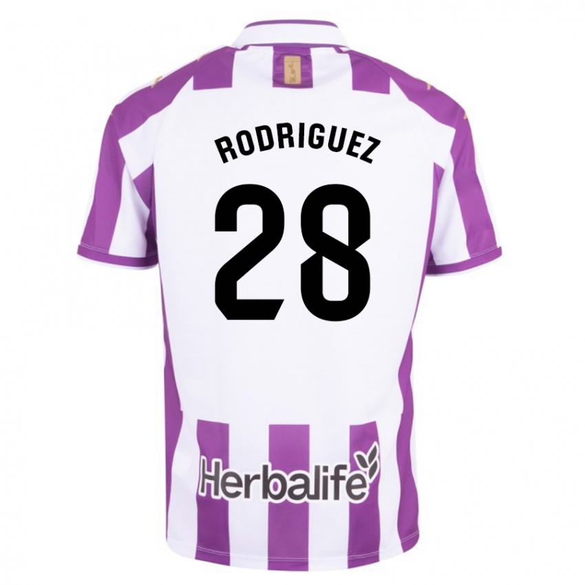 Niño Camiseta Yago Rodríguez #28 Morado 1ª Equipación 2023/24 La Camisa Perú