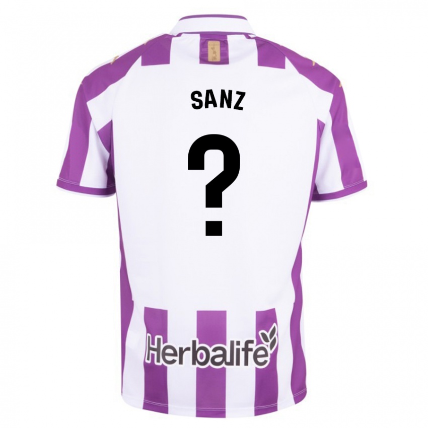 Niño Camiseta David Sanz #0 Morado 1ª Equipación 2023/24 La Camisa Perú
