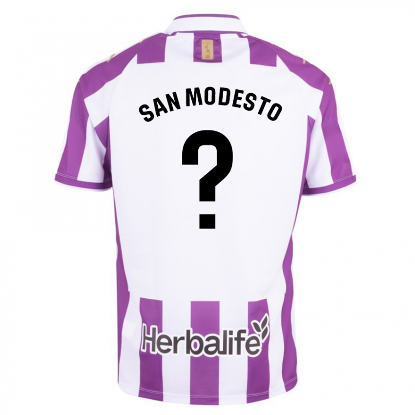 Niño Camiseta Hugo San Modesto #0 Morado 1ª Equipación 2023/24 La Camisa Perú