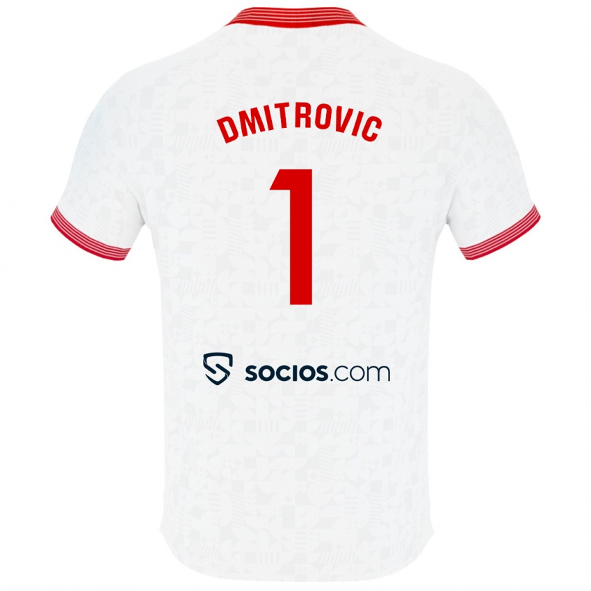 Niño Camiseta Marko Dmitrović #1 Blanco 1ª Equipación 2023/24 La Camisa Perú