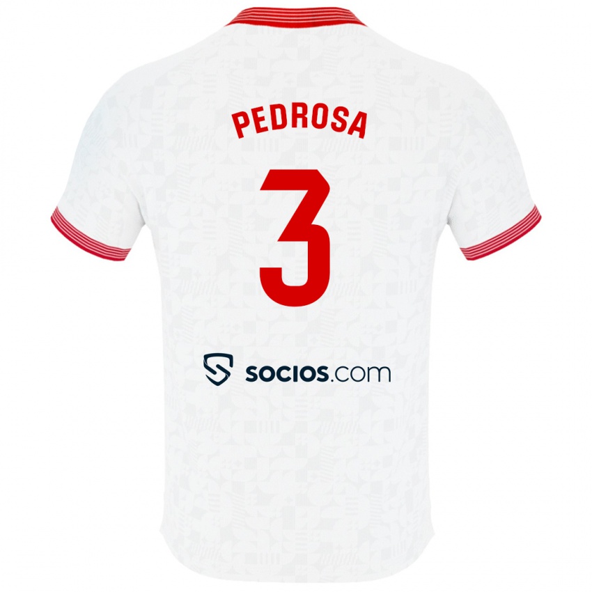 Niño Camiseta Adrià Pedrosa #3 Blanco 1ª Equipación 2023/24 La Camisa Perú