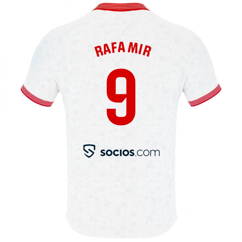 Niño Camiseta Rafa Mir #9 Blanco 1ª Equipación 2023/24 La Camisa Perú