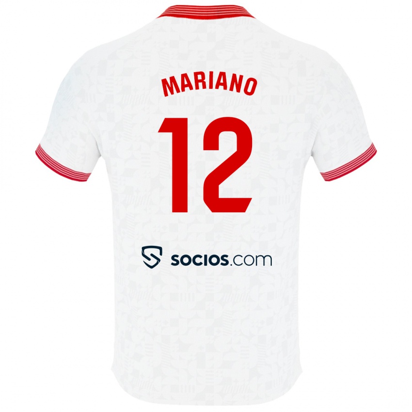 Niño Camiseta Mariano Diaz #12 Blanco 1ª Equipación 2023/24 La Camisa Perú