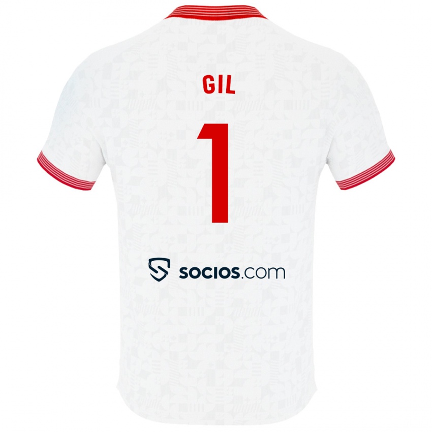 Niño Camiseta David Gil #1 Blanco 1ª Equipación 2023/24 La Camisa Perú