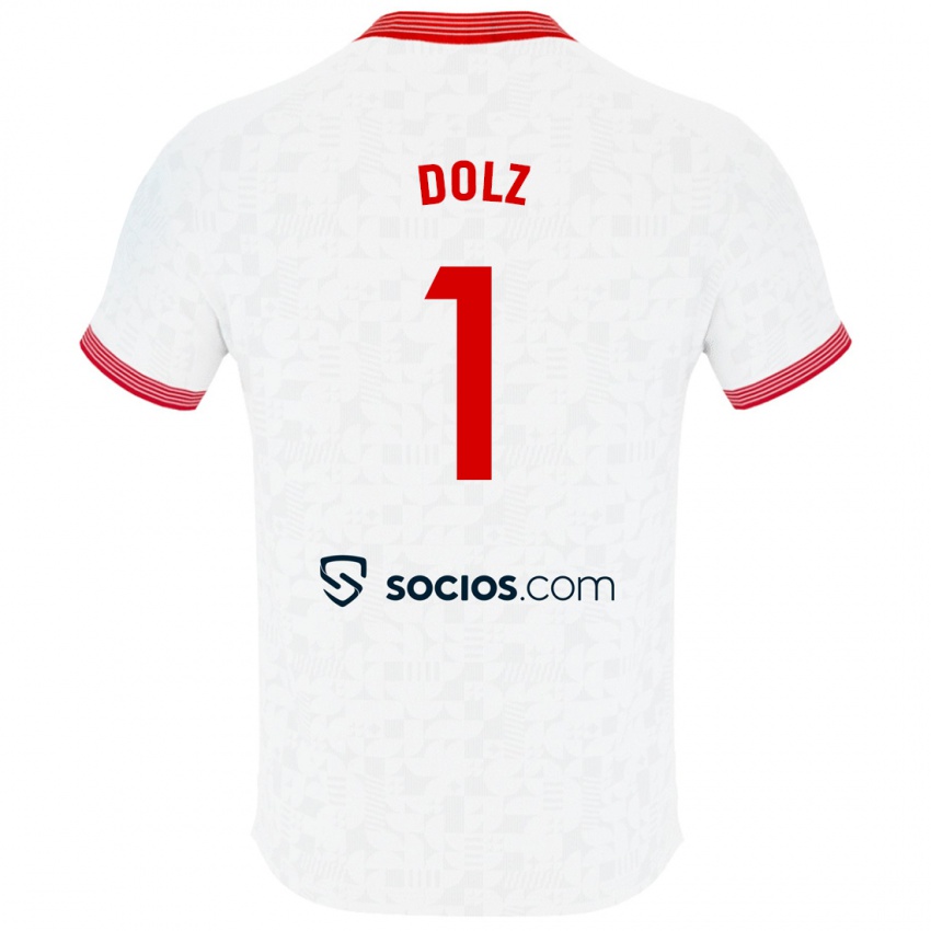 Niño Camiseta Marc Dolz #1 Blanco 1ª Equipación 2023/24 La Camisa Perú