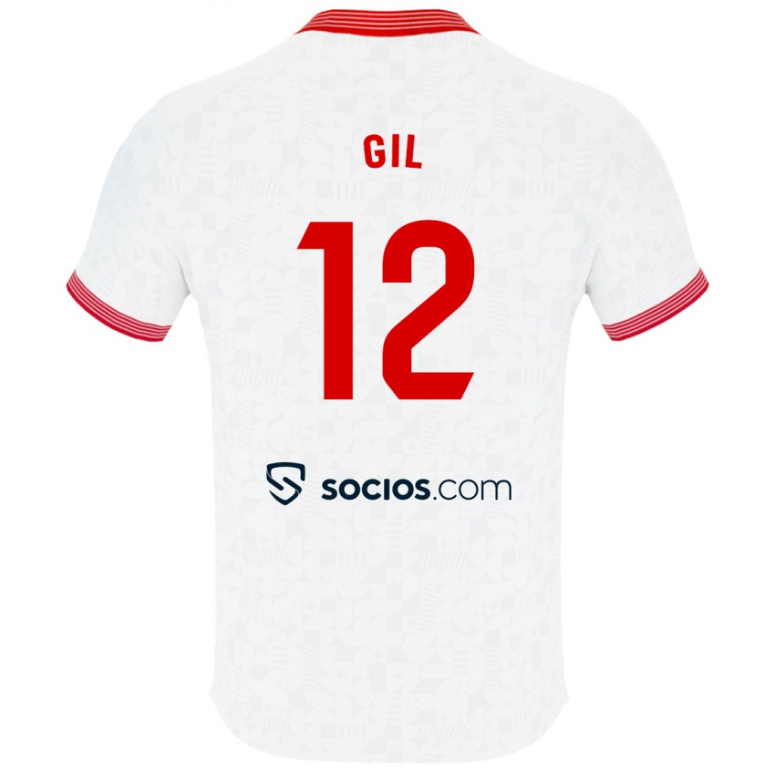 Niño Camiseta Dani Gil #12 Blanco 1ª Equipación 2023/24 La Camisa Perú