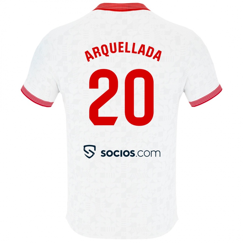 Niño Camiseta Álvaro Arquellada #20 Blanco 1ª Equipación 2023/24 La Camisa Perú