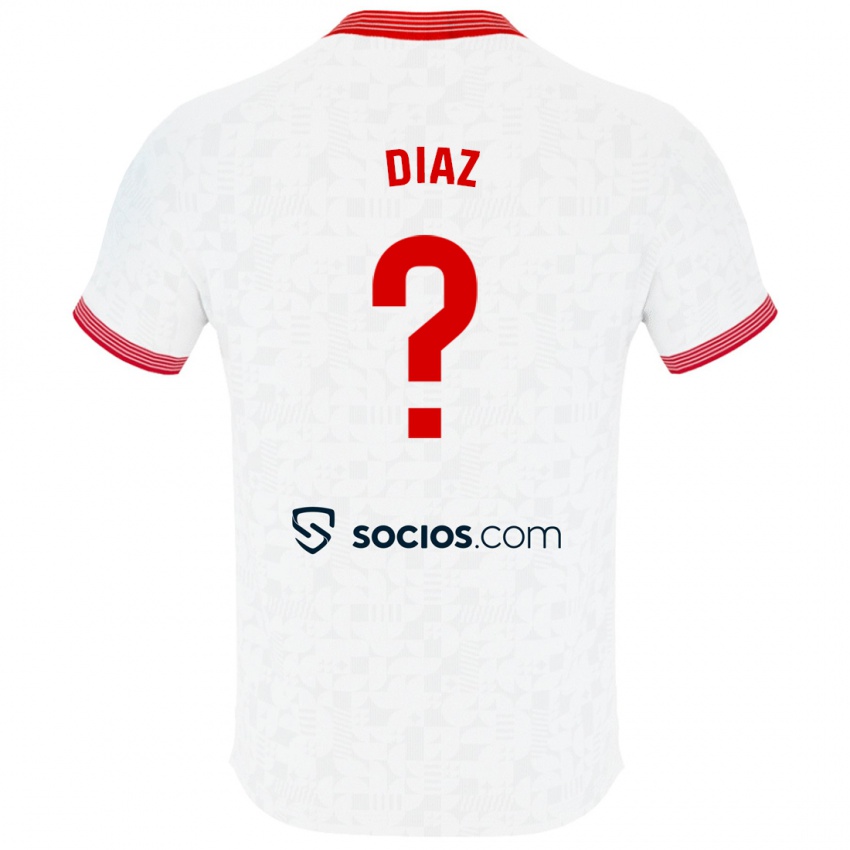 Niño Camiseta Álvaro Díaz #0 Blanco 1ª Equipación 2023/24 La Camisa Perú