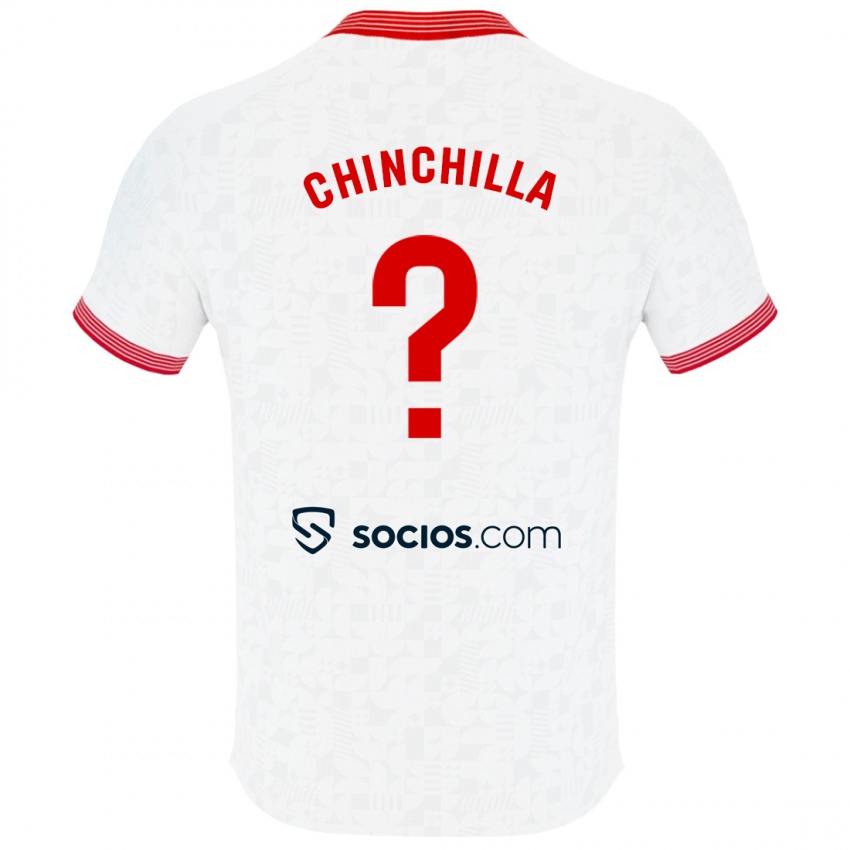 Niño Camiseta Gustavo Chinchilla #0 Blanco 1ª Equipación 2023/24 La Camisa Perú