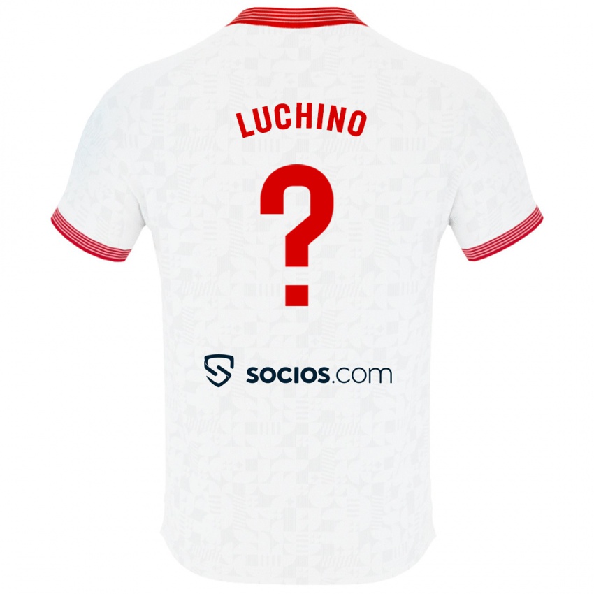 Niño Camiseta Lorenzo Luchino #0 Blanco 1ª Equipación 2023/24 La Camisa Perú