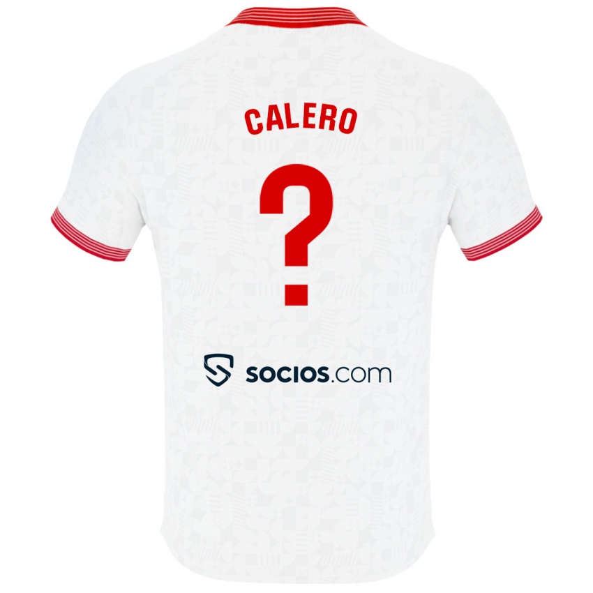 Niño Camiseta Josema Calero #0 Blanco 1ª Equipación 2023/24 La Camisa Perú