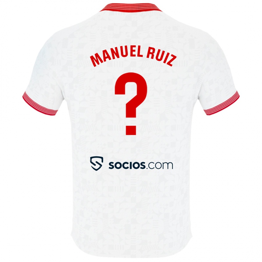 Niño Camiseta José Manuel Ruiz #0 Blanco 1ª Equipación 2023/24 La Camisa Perú