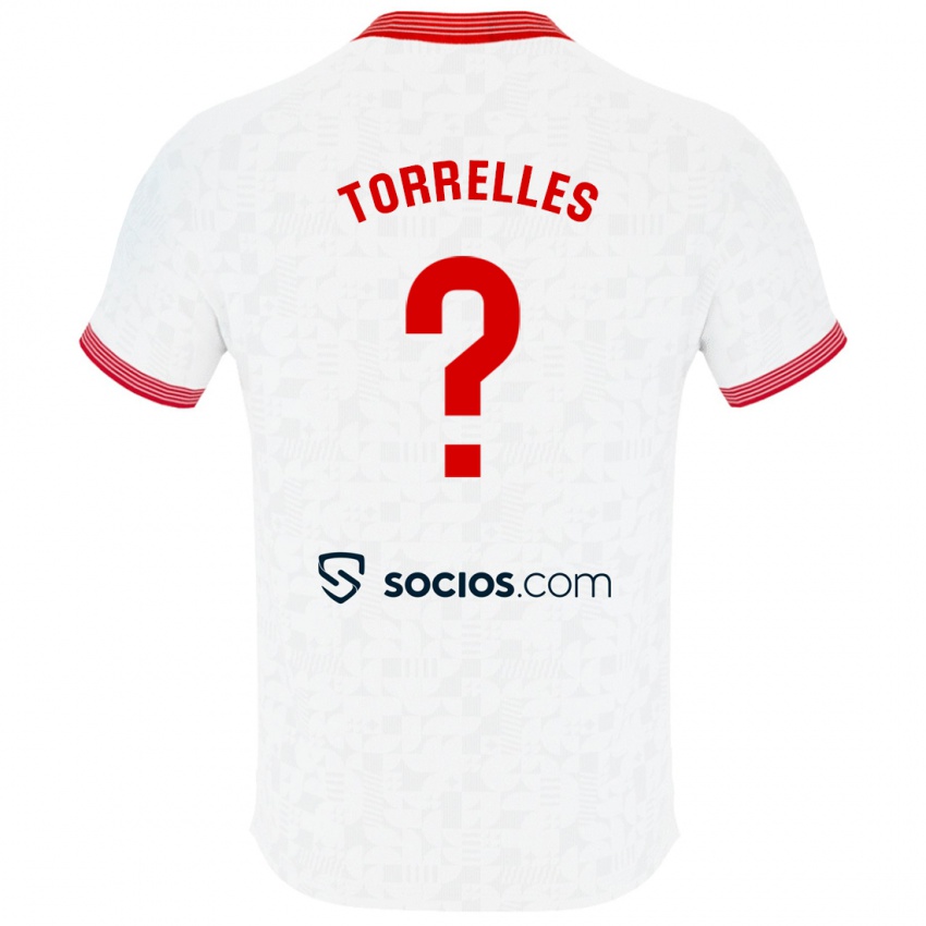 Niño Camiseta Genís Torrelles #0 Blanco 1ª Equipación 2023/24 La Camisa Perú