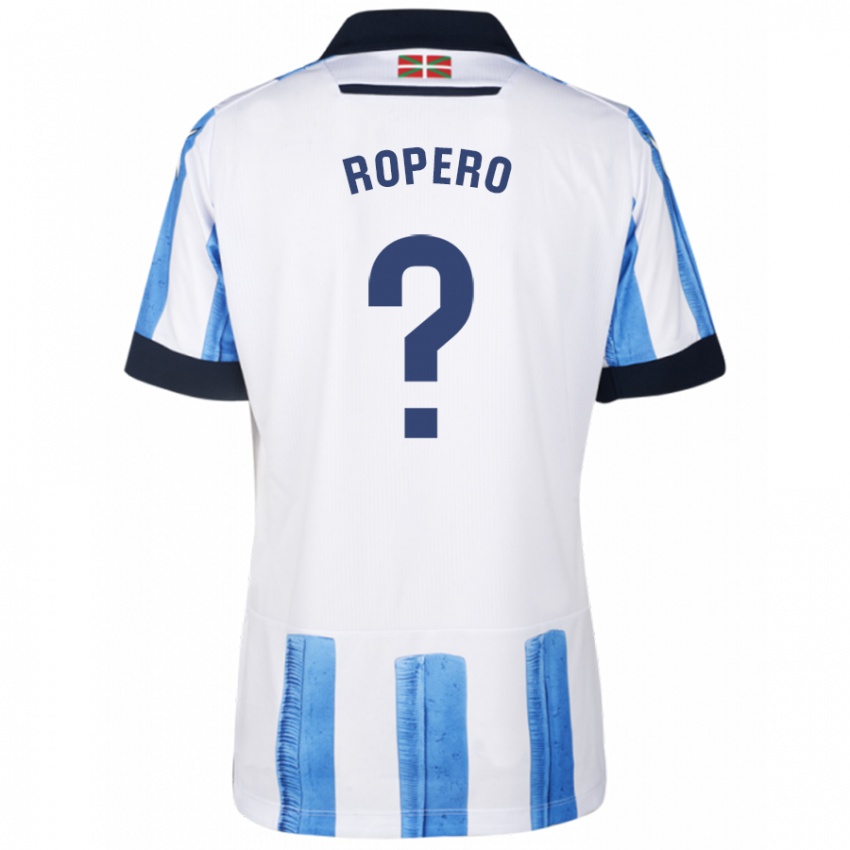 Niño Camiseta Iker Ropero #0 Azul Blanco 1ª Equipación 2023/24 La Camisa Perú