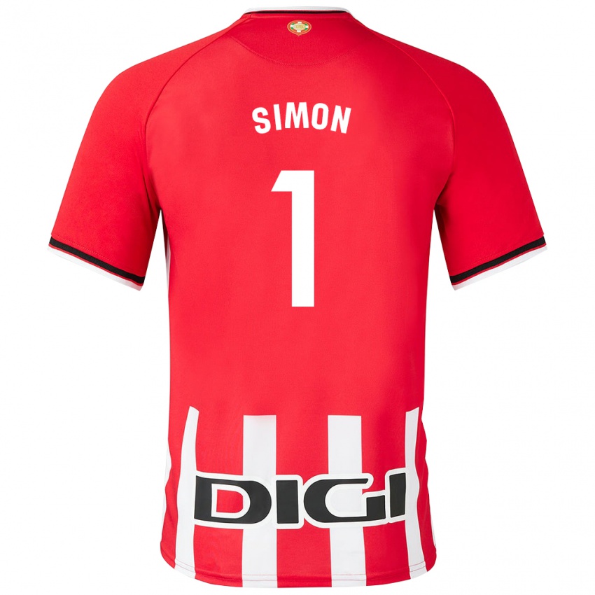 Niño Camiseta Unai Simón #1 Rojo 1ª Equipación 2023/24 La Camisa Perú