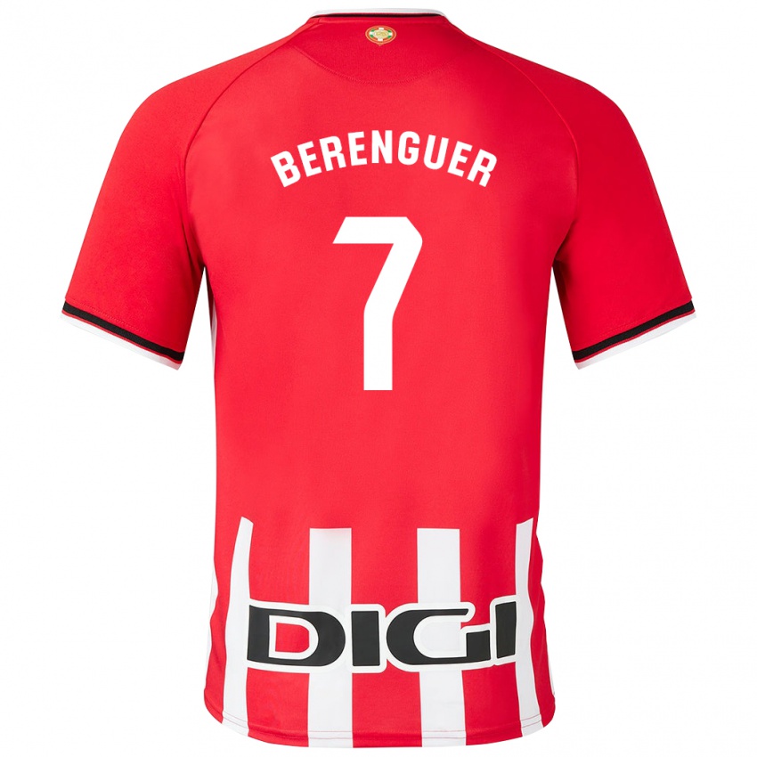 Niño Camiseta Álex Berenguer #7 Rojo 1ª Equipación 2023/24 La Camisa Perú