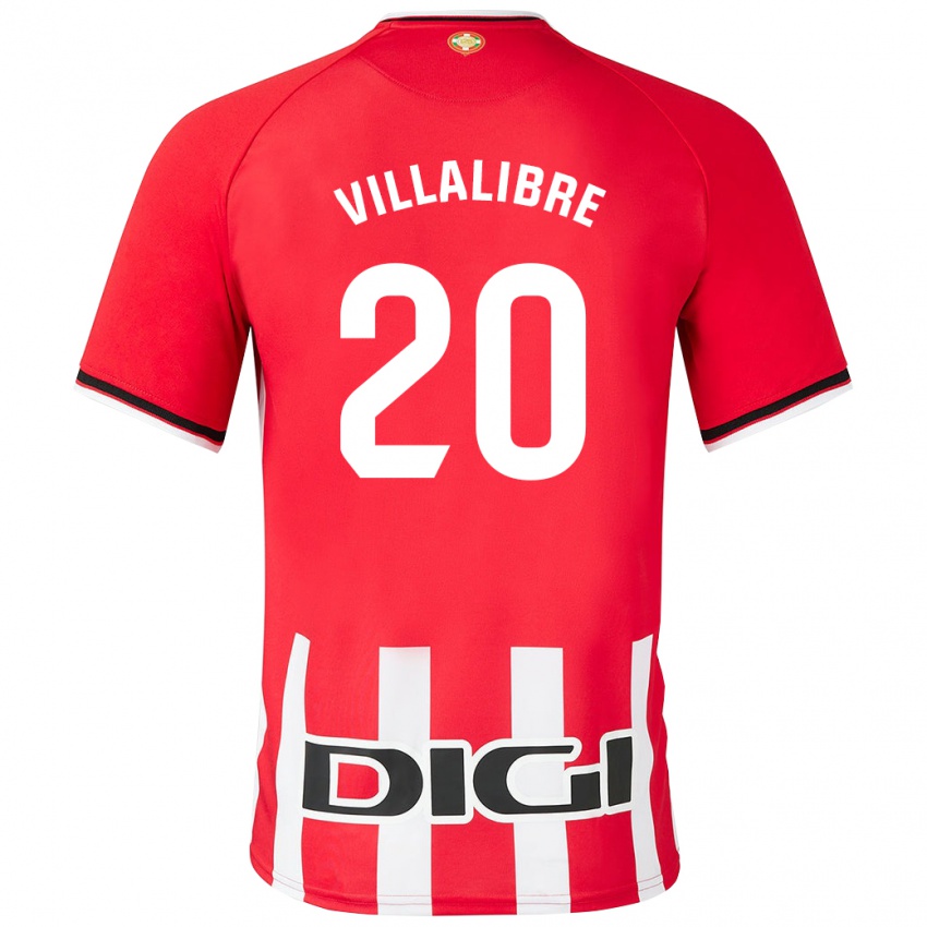 Niño Camiseta Asier Villalibre #20 Rojo 1ª Equipación 2023/24 La Camisa Perú