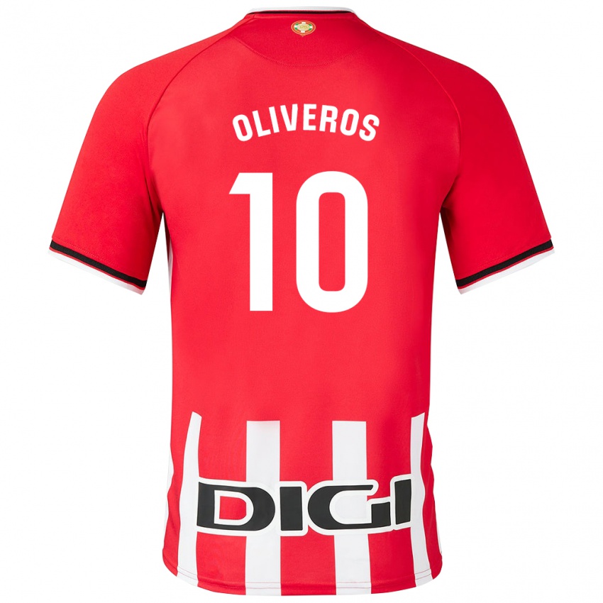 Niño Camiseta Aimar Oliveros #10 Rojo 1ª Equipación 2023/24 La Camisa Perú