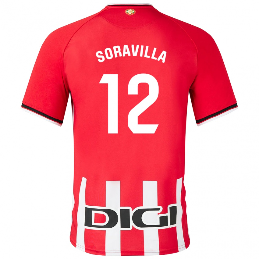 Niño Camiseta Ander Soravilla #12 Rojo 1ª Equipación 2023/24 La Camisa Perú