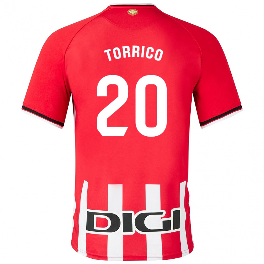 Niño Camiseta Aitor Torrico #20 Rojo 1ª Equipación 2023/24 La Camisa Perú