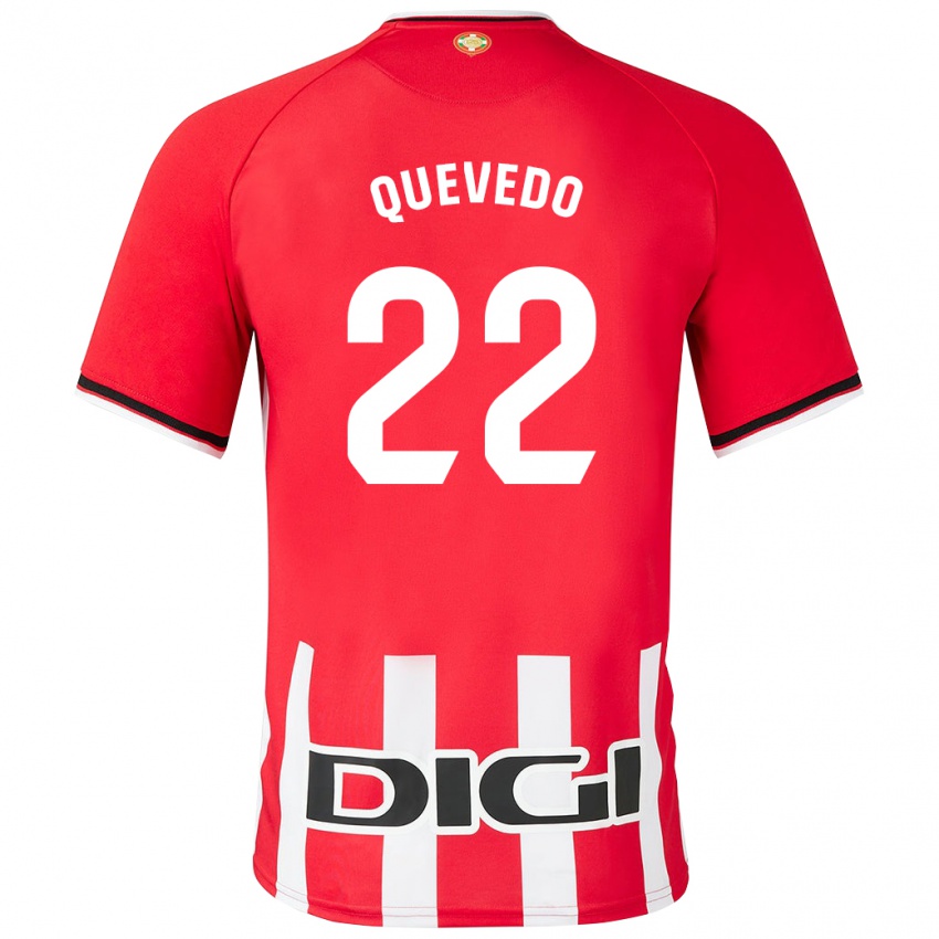 Niño Camiseta Ugaitz Quevedo #22 Rojo 1ª Equipación 2023/24 La Camisa Perú