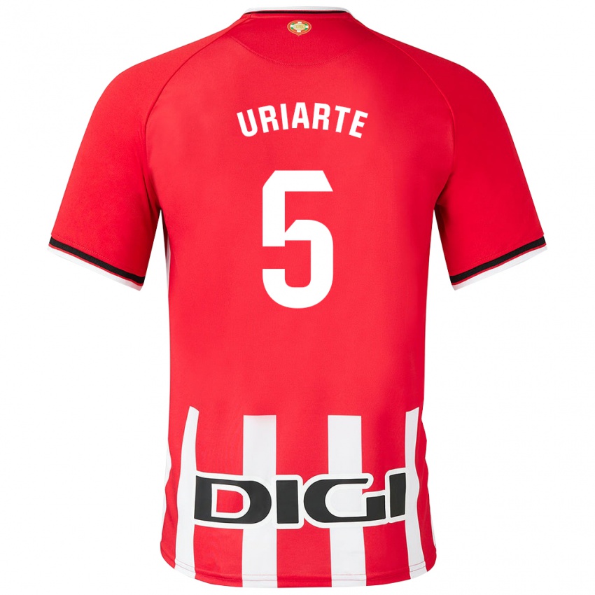 Niño Camiseta Naroa Uriarte Urazurrutia #5 Rojo 1ª Equipación 2023/24 La Camisa Perú