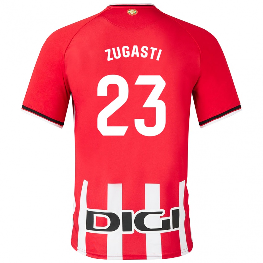 Niño Camiseta Patricia Zugasti Oses #23 Rojo 1ª Equipación 2023/24 La Camisa Perú