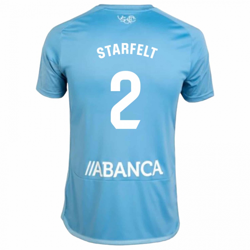 Niño Camiseta Carl Starfelt #2 Azul 1ª Equipación 2023/24 La Camisa Perú