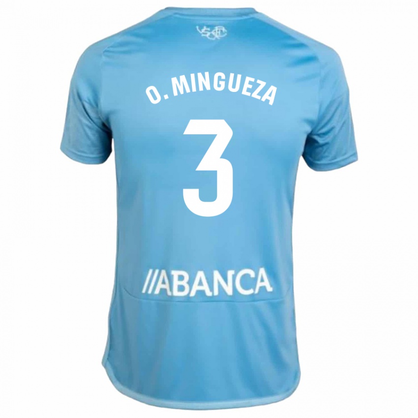 Niño Camiseta Óscar Mingueza #3 Azul 1ª Equipación 2023/24 La Camisa Perú