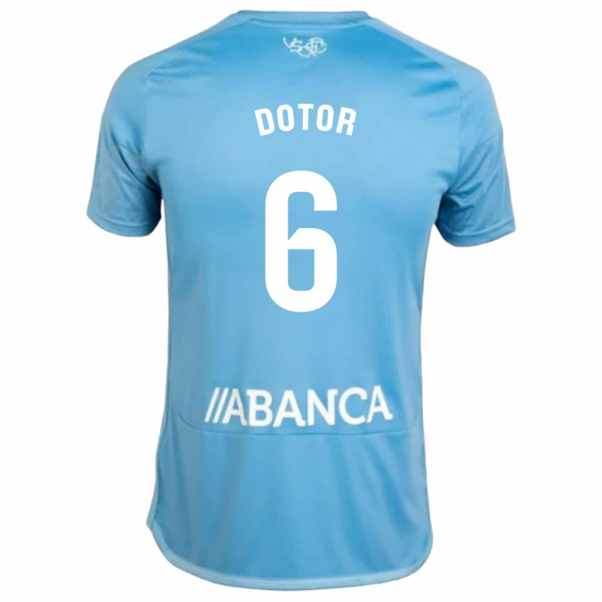 Niño Camiseta Carlos Dotor #6 Azul 1ª Equipación 2023/24 La Camisa Perú