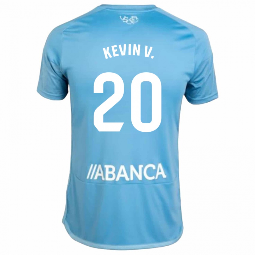 Niño Camiseta Kevin Vázquez #20 Azul 1ª Equipación 2023/24 La Camisa Perú