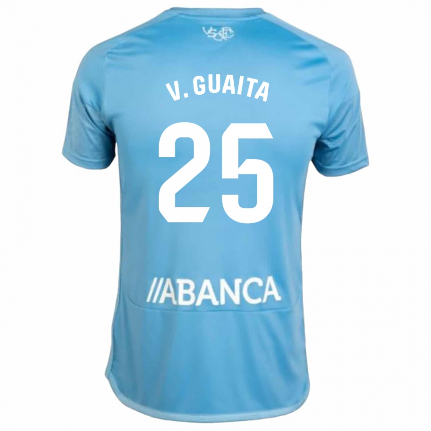 Niño Camiseta Vicente Guaita #25 Azul 1ª Equipación 2023/24 La Camisa Perú