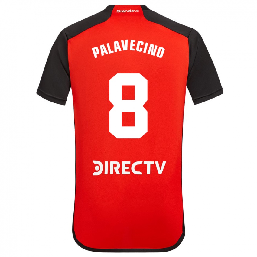 Niño Camiseta Agustin Palavecino #8 Rojo 2ª Equipación 2023/24 La Camisa Perú