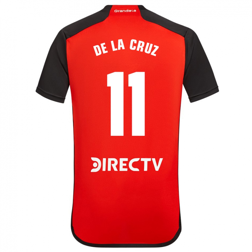 Niño Camiseta Nicolas De La Cruz #11 Rojo 2ª Equipación 2023/24 La Camisa Perú