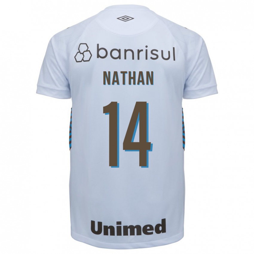 Niño Camiseta Nathan #14 Blanco 2ª Equipación 2023/24 La Camisa Perú