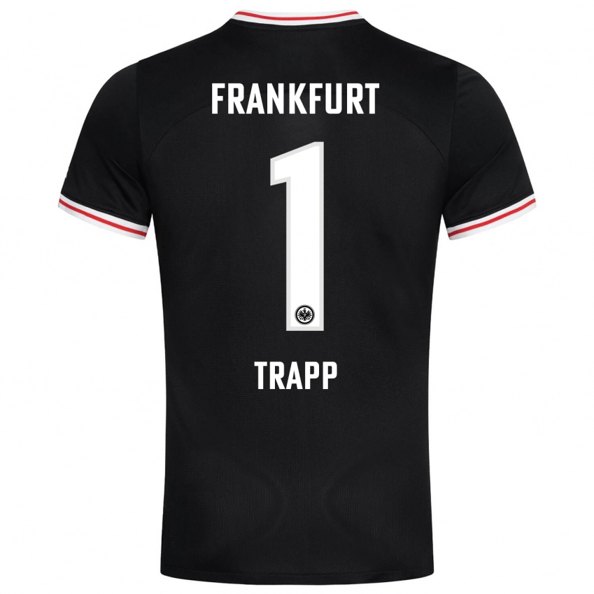 Niño Camiseta Kevin Trapp #1 Negro 2ª Equipación 2023/24 La Camisa Perú