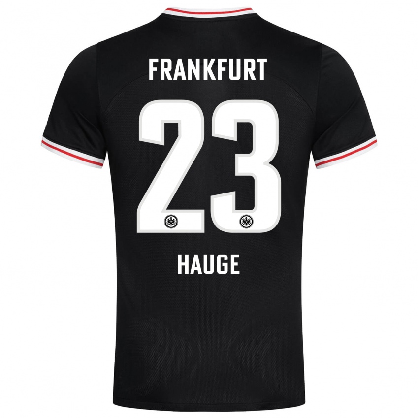 Niño Camiseta Jens Petter Hauge #23 Negro 2ª Equipación 2023/24 La Camisa Perú