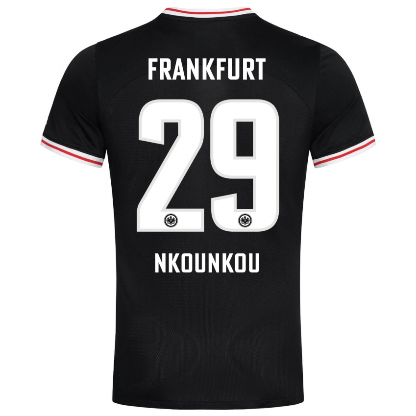 Niño Camiseta Niels Nkounkou #29 Negro 2ª Equipación 2023/24 La Camisa Perú