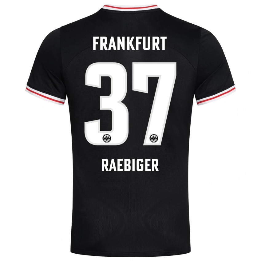 Niño Camiseta Sidney Raebiger #37 Negro 2ª Equipación 2023/24 La Camisa Perú