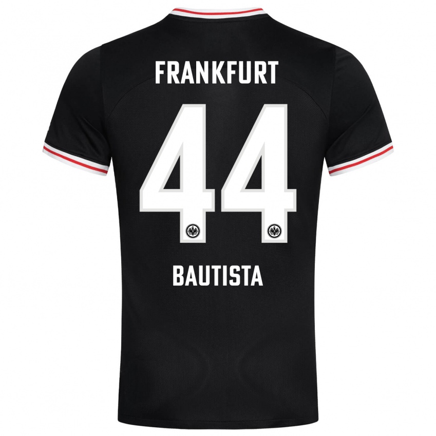 Niño Camiseta Davis Bautista #44 Negro 2ª Equipación 2023/24 La Camisa Perú