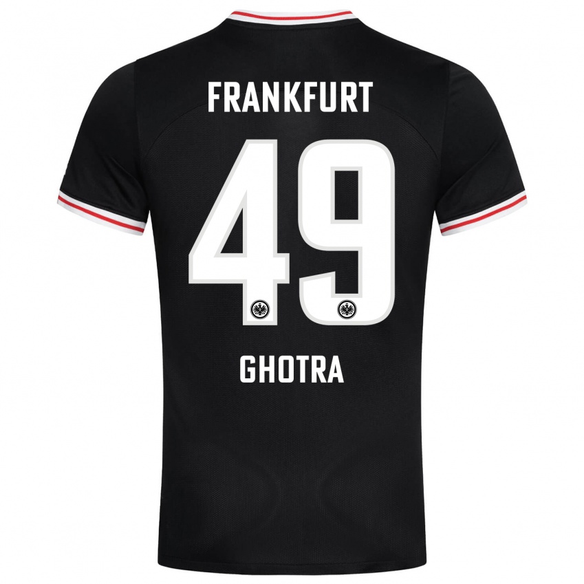 Niño Camiseta Harpreet Ghotra #49 Negro 2ª Equipación 2023/24 La Camisa Perú