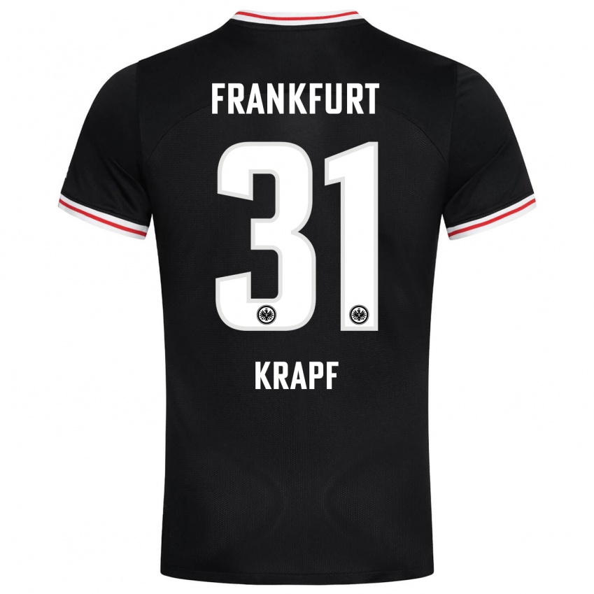 Niño Camiseta Maximilian Krapf #31 Negro 2ª Equipación 2023/24 La Camisa Perú